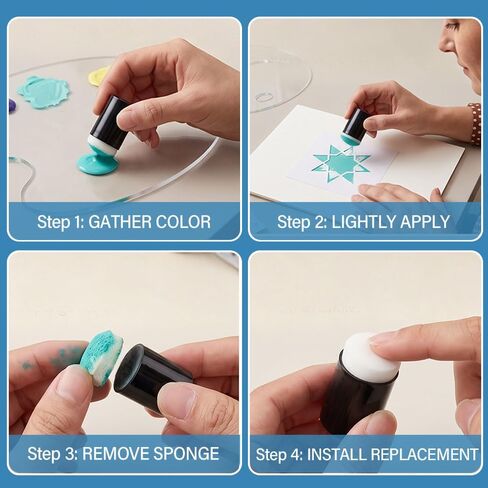 80PCS Finger Sponge Daubers, Foam Applicators for Painting Crafts in Kuwait