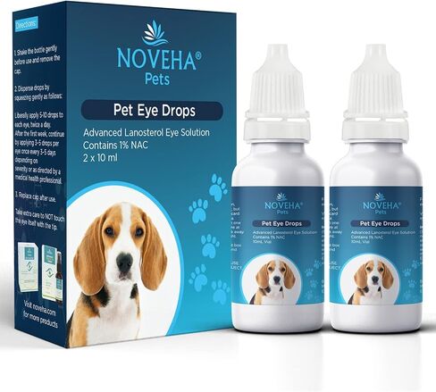 NOVEHA Pet Drops | Advanced Lanosterol Solution + NAC (2 x 10 mL) in Saudi Arabia