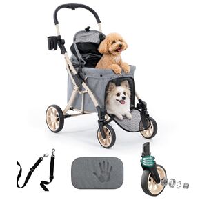 Dog Stroller for 1/2 Small Dogs & Medium Dogs,7/9 Rubber Wheels in Saudi Arabia