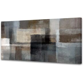 Cao Gen Decor Art S06475 جدار الفن قماش البحر الأبيض البدر في الليل صورة قماش ملصق طباعة المحيط الأسود والأبيض لغرفة المعيشة غرفة نوم المطبخ ديكورات المنزل الحديثة مجردة مؤطرة الفني in Kuwait