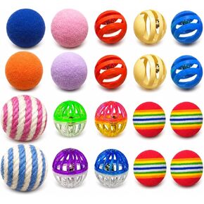 Cat Toys for Indoor Cats, 20 Packs Cat Toys Balls in Kuwait
