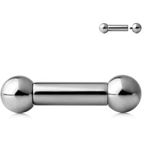 Ruifan 316L Surgical Steel Internally Threaded Straight Barbell 2G 4G 6G 8G in Saudi Arabia