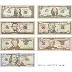 Play Money Set,7 Denomination,100 of Each Denomination in Saudi Arabia