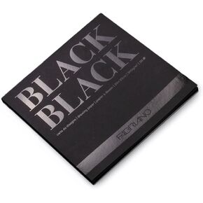 Fabriano Black Black Pad, 11.75" x 16.5" (A3), 20 Black Sheets, Black Cover in Kuwait
