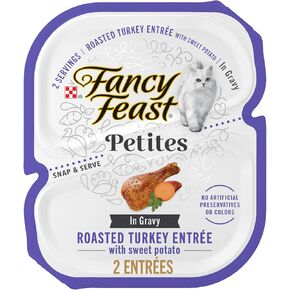 Purina Fancy Feast Petites Turkey Entree Cat Food (12 Pack) 2.8 oz Tubs in Kuwait