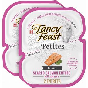Purina Fancy Feast Petites Seared Salmon Wet Cat Food, 2.8 oz, 12-Pack in Kuwait