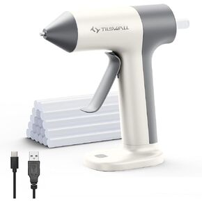 Tilswall Cordless Hot Glue Gun W106 with 30s Fast Preheating Pink in Saudi Arabia