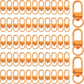 KJML DIY Keychain clip 60pcs Swivel Snap Lobster Claw Keychain Clasps Lanyard Hardware Key Chain Hooks for Bag Charm in Saudi Arabia