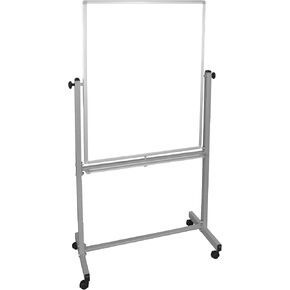 Offex Rolling Double-Sided Reversible 30"W x 40"H Dry Erase Magnetic Whiteboard with Aluminum Frame, Marker Tray - 1 Pack, Perfect for School, Classroom, Conference and Presentation in Kuwait