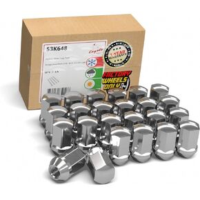 Wheel Accessories Parts OEM Style Lug Nut 24 Pack 14mm 1.50 Chrome 7/8 22mm Hex M14 x 1.5 Fits Jeep Grand Wagoneer | Wagoneer | 2019+ Ram 1500 in Saudi Arabia