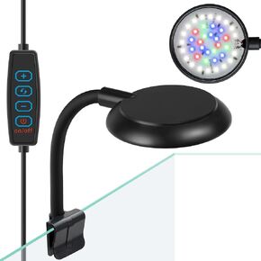 Clip on Aquarium Light Mini Fish Tank Light USB Moving Lamp with Dimmable 3 Modes for 1 to 5 Gallon Nano Tanks in Saudi Arabia