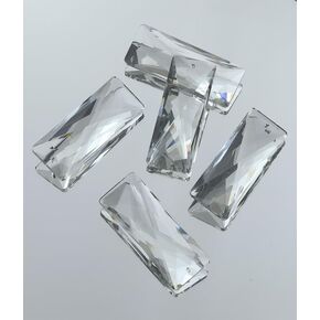 12 Pieces Chandelier Crystals Replacement K9 Crystal Prisms with Hooks for Crystal Chandeliers Metal Clip Crystal Strips Replacement Prisms Pendant Crystal 5.9" x 0.87" in Kuwait