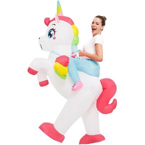 JUROSAICA Inflatable Costume Adult Unicorn Costume Ride On Halloween Costumes For Men Women Cosplay Party Festival Blow Up Costumes in Saudi Arabia