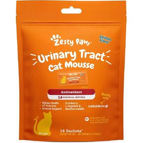 Zesty Paws Cat Urinary Supplement Mousse - Chicken, 14 Ct in Kuwait