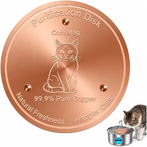 2-Pack Copper Disc for Dog Water Purification, Keep Water Cleaner in Kuwait