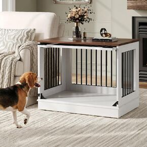 ONBRILL 27 Inch Flip-Up Door Dog Crate Furniture for Small Dogs in Saudi Arabia