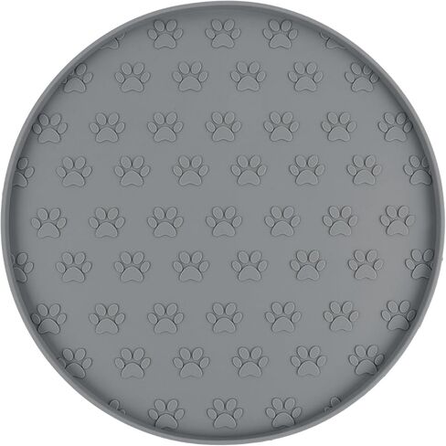 SUNLAND Silicone Pet Food Mat Dog Cat Feeding Bowl Mats Grey in Saudi Arabia