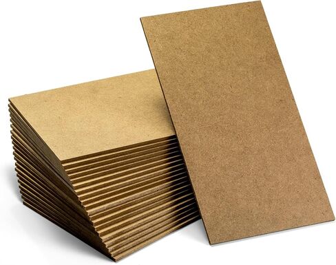 Officemate 5"x9" MDF Board for Crafts, Medium Density Fiberboard, Board 1/8 Inch Thick, Hardwood Board 20PK (83154),Brown in Kuwait