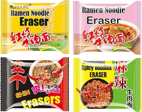 Ramen Erasers for Kids Mini Ramen Noodle Puzzle Erasers Cute Food Erasers for Party Favors Valentines Classroom Fun Erasers Set 8 PCS in Saudi Arabia