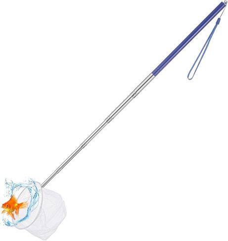 Fish Tank Net Small, Aquarium Fish Tank Net Long Handle (Blue) in Kuwait