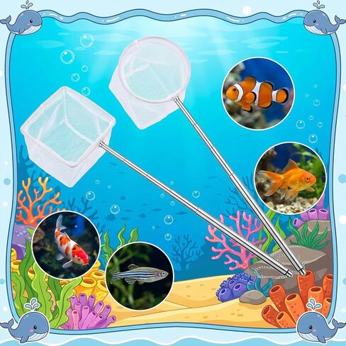 4 Pack Aquarium Fish Net 3" 3.74" Shrimp Nets Small Fish Net for Tank in Saudi Arabia