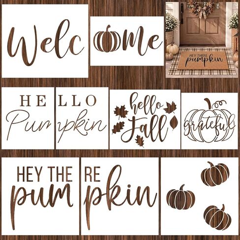 Frienda 9 Pcs Large Halloween Stencils for Painting on Wood in Kuwait
