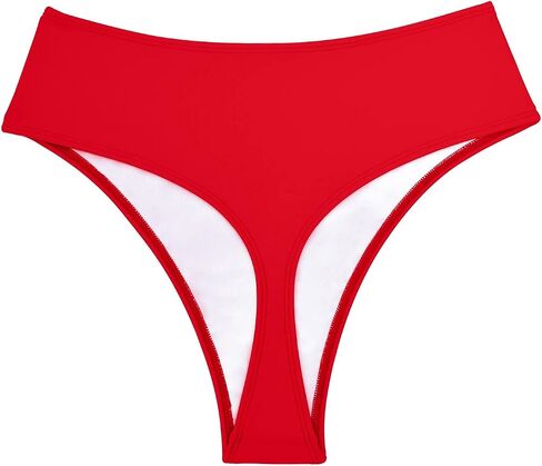 Bellecarrie Women's Thong Rave Bottoms High Waisted High Cut Bikini Bottoms in Kuwait