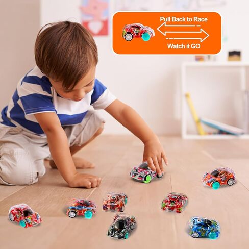 50 Pcs Mini Pull Back Cars, Mini Toy Cars Pull Back Race Cars for Kids Toddlers, Treasure Box Toys for Classroom Prizes, Pinata Stuffers, Birthday Gifts Goodie Bags Stuffers for Kids in Kuwait