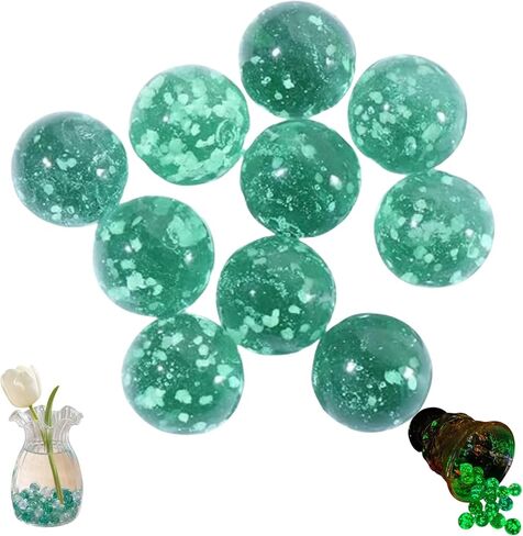 10 Pcs Glass Decorative Marbles, Luminous Fish Tank Landscape Accessory in Kuwait