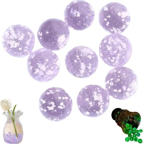 10 Pcs Glass Decorative Marbles, Luminous Fish Tank Landscape Accessory in Saudi Arabia