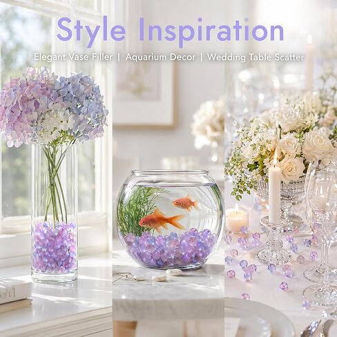 10 Pcs Glass Decorative Marbles, Luminous Fish Tank Landscape Accessory in Saudi Arabia