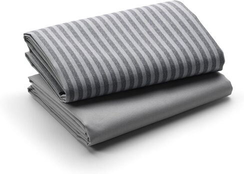 Graco® Pack ‘n Play® Playard Fitted Sheets, 2 Pack, Stripes and Grey in Kuwait