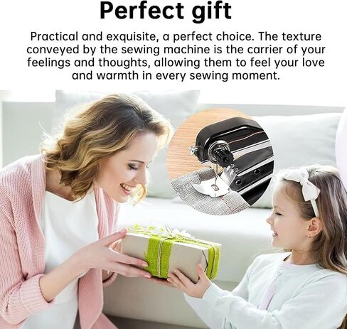 Handheld sewing machine, beginner's sewing kit with storage, two power supply modes, electric switch, simple operation, portable mini sewing machine, beginner's sewing machine. in Kuwait