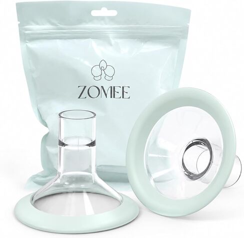 Zomee Flex Breast Nipple Shield Latch Assistance Inverted or Flat- Comfortable & Soft for Easy Pumping Use for Z1 Z2 Breast Pump (Multiple 2 Pack Sizes (15mm) in Kuwait