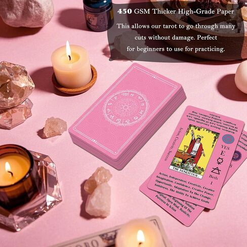 Smoostart Tarot Cards for Beginners with Meanings on Cards with Guide Book in Kuwait