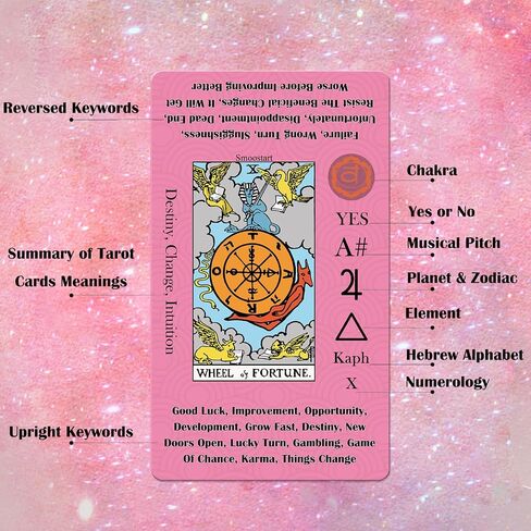 Smoostart Tarot Cards for Beginners with Meanings on Cards with Guide Book in Kuwait