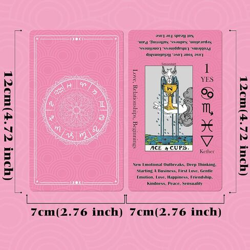 Smoostart Tarot Cards for Beginners with Meanings on Cards with Guide Book in Kuwait