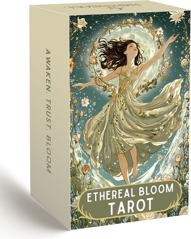 Tarot Deck Unique, 78 Floral Tarot Cards with Guidebook, Modern Witch Tarot for Beginners and Experienced Readers, Divination and Spiritual Growth Tool in Saudi Arabia