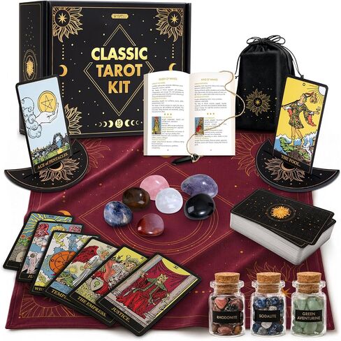 Wyspell Classic Tarot Kit - Tarot Cards Set for Beginners with Guide Book in Kuwait