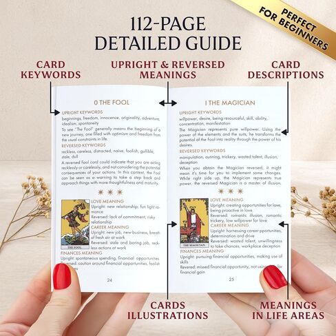 Wyspell Classic Tarot Kit - Tarot Cards Set for Beginners with Guide Book in Kuwait