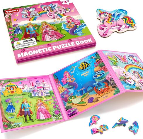 SYNARRY Magnetic Dinosaur Puzzles for Children 3-5, Travel Toys for Kids in Kuwait