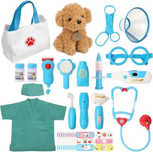 Liberry Doctor Kit Toy for Toddlers 3 4 5 6 Years Old, Blue in Kuwait