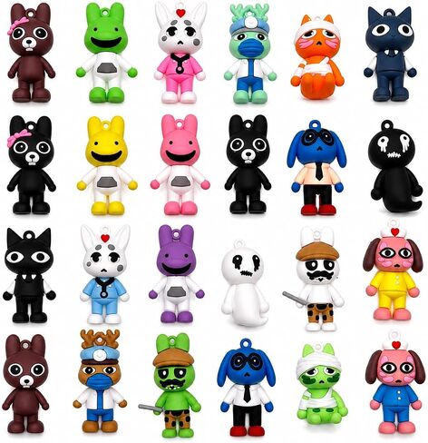 24 Pack Animal Hospital Horror Figures, Mini Collectible Toys for Kids in Saudi Arabia