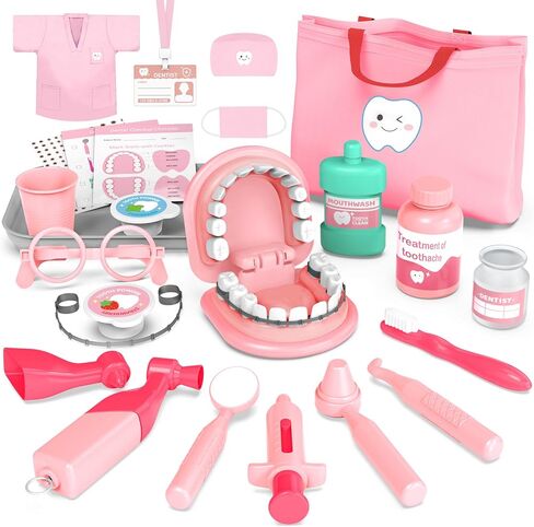 Dentist Play Set for Toddlers 3-5 - Doctor Kit Pretend Play Toys Gifts in Kuwait