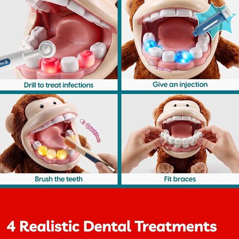TOP BRIGHT Interactive Dentist Play Set with LED Light & Sound Effects in Saudi Arabia