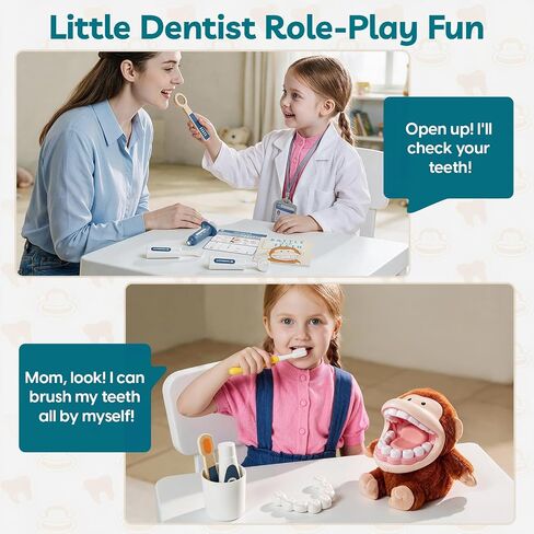 TOP BRIGHT Interactive Dentist Play Set with LED Light & Sound Effects in Saudi Arabia