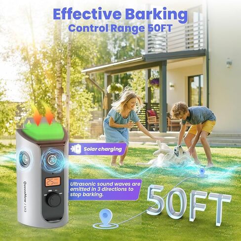 Anti Barking Device for Dogs, 3 Modes Ultrasonic Dog Bark Deterrent Devices Long Range 64ft, Type-C Rechargeable Bark Box Barking Control Devices, No More Barking Indoor/Outdoor Training in Saudi Arabia
