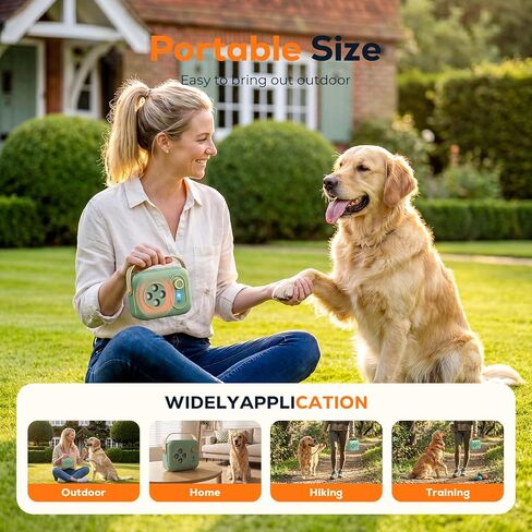 Ultrasonic Bark Deterrent for Dogs, Automatic Anti Barking Device with 4 Ultrasonic Transmitters Long Range 50FT, Type-C Rechargeable Bark Box, No More Barking Indoor/Outdoor Training in Saudi Arabia