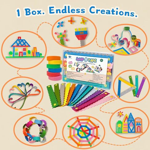 Feel Good Waves Snap & Tape Play Kit - Kid Travel Toy - Fine Motor -Fidget in Kuwait