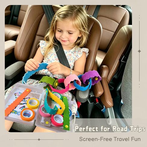 Feel Good Waves Snap & Tape Play Kit - Kid Travel Toy - Fine Motor -Fidget in Kuwait
